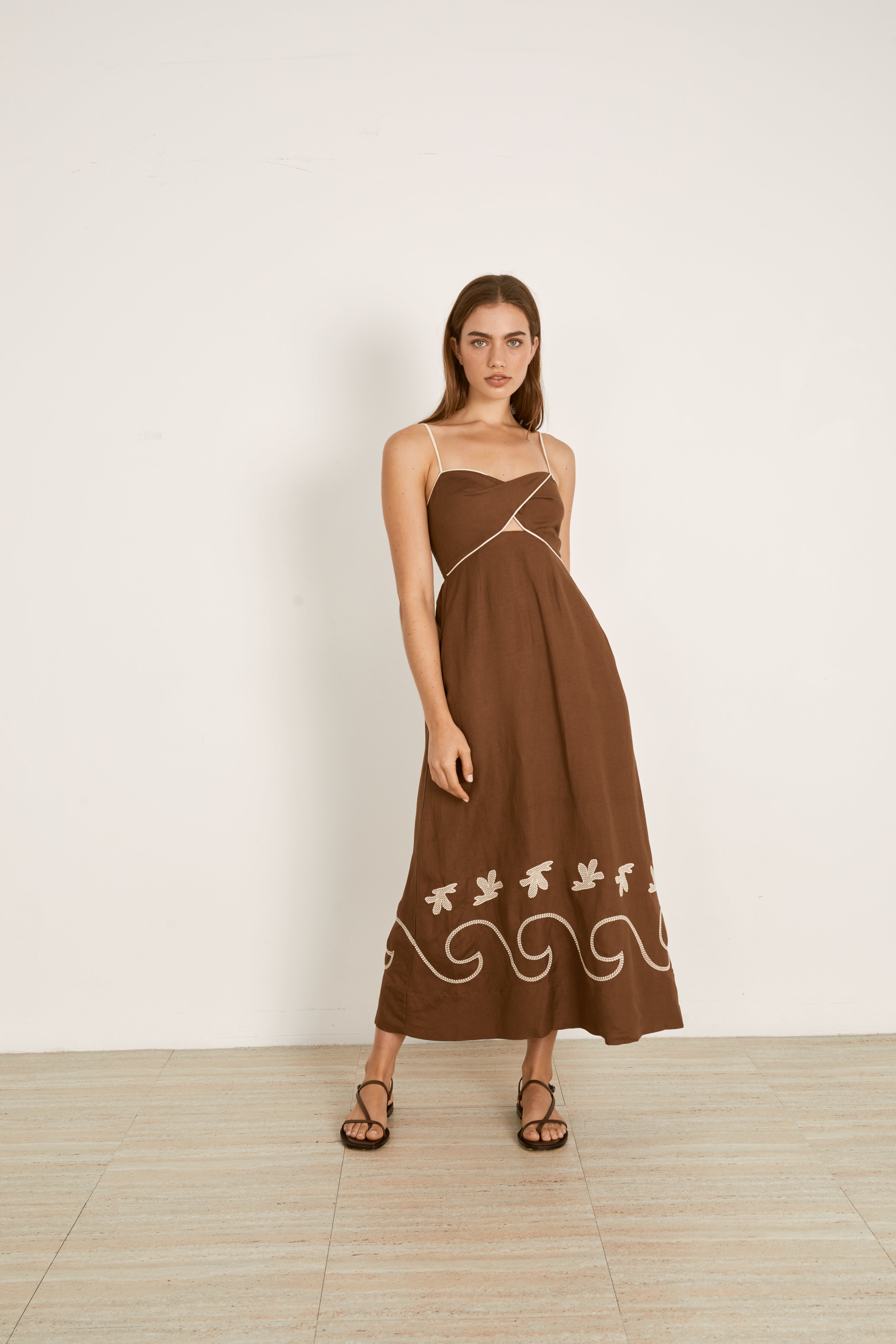 green emerald velvet dress Mon Renn